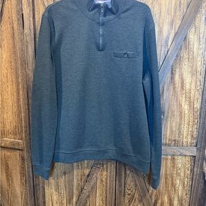 Ted Baker Men's Charcoal Zip-Up Sweater - Size 6 / XXL